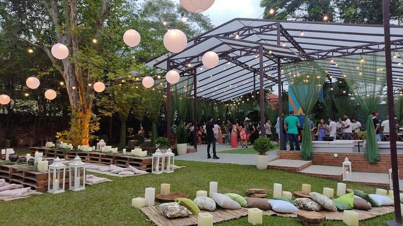 Espaço para eventos - 20 min de SP